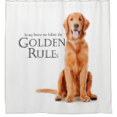 黄金のルールのシャワーカーテン シャワーカーテン (正面)