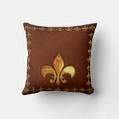 黄金のレザーカバーフルーアデリーズ – クッション (裏面)