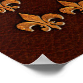 黄金のレザーカバーフルーアデリーズ –  ポスター (角)