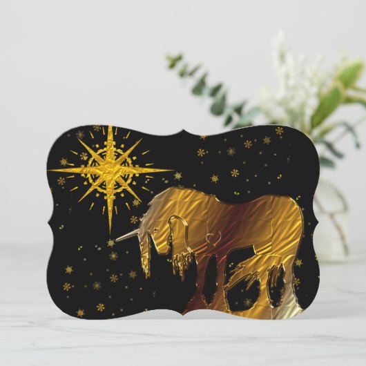 黄金の一角星(黒い背景) シーズンカード (スタンド正面)