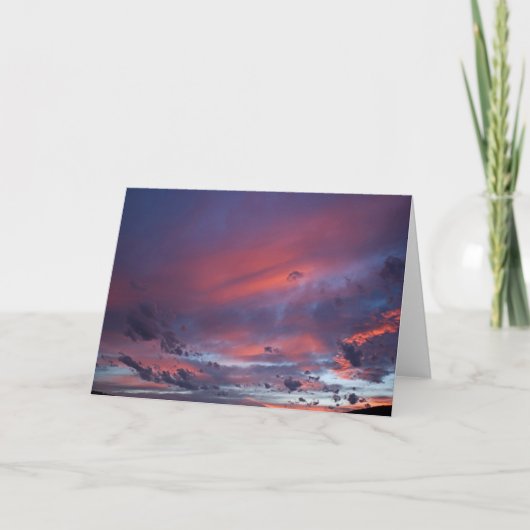 黄金の上の夕日 カード (正面)