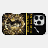黄金の世界での創造的なデータ探索 iPhoneケース (裏面横)