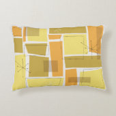 黄金の中世紀モダン装飾枕 アクセントクッション (正面)