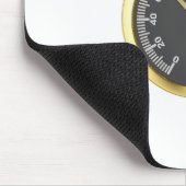 黄金の丸温度計 マウスパッド (コーナー)