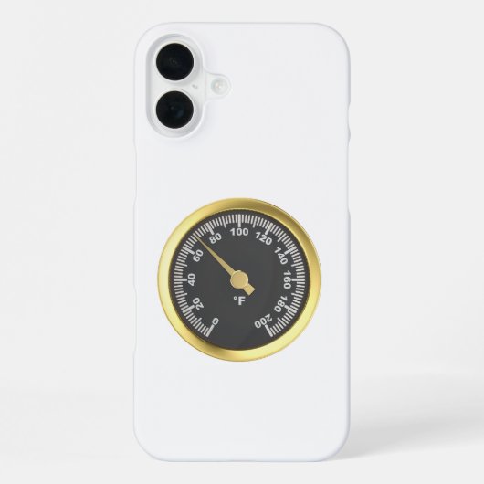 黄金の丸温度計 iPhoneケース (裏面)