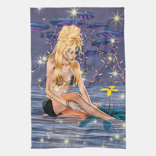 黄金の人魚姫 キッチンタオル (縦)
