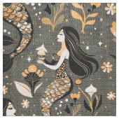 黄金の人魚 ファブリック (クローズアップ)