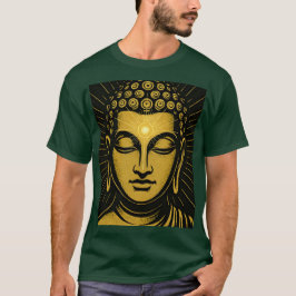 黄金の仏陀第三の眼Tシャツ | スピリチュアルな目覚め Tシャツ