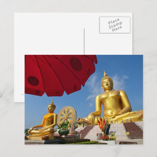 黄金の仏陀 ポストカード (正面/裏面)