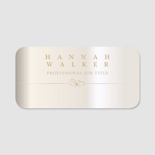 黄金の優雅さ 名札 (正面)