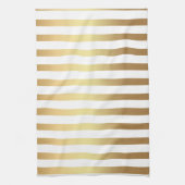黄金の優雅なライン キッチンタオル (縦)
