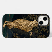 黄金の優雅日本のさ：金ゴールドローブの女性 Case-Mate iPhoneケース (裏面 (横))