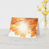 黄金の光がんの深刻な病気のサポート カード (黄色い花)