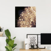 黄金の光に滴るダンダリオンの種 ポスター (ホームオフィス)