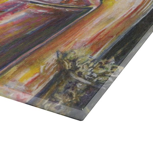 黄金の光のイデオグラフィ カッティングボード (角)