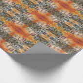 黄金の光のイデオグラフィ ラッピングペーパー (角)