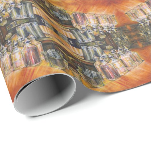 黄金の光のイデオグラフィ ラッピングペーパー (ロールコーナー)