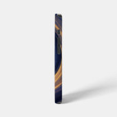 黄金の光の宇宙渦 iPhoneケース (左側面)