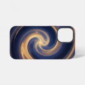 黄金の光の宇宙渦 iPhoneケース (裏面横)