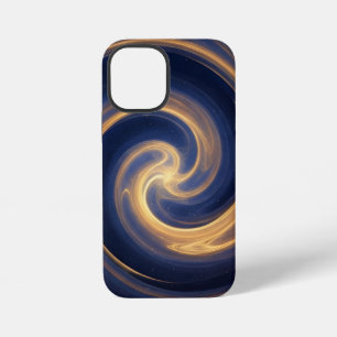 黄金の光の宇宙渦 iPhone 12 MINIケース