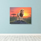 黄金の光の王 キャンバスプリント (インサイチュ (ウッドフロア))