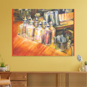 黄金の光の理想像 キャンバスプリント (インサイチュ (リビング))