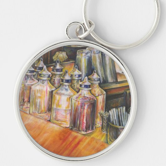 黄金の光の理想像 キーホルダー (正面)