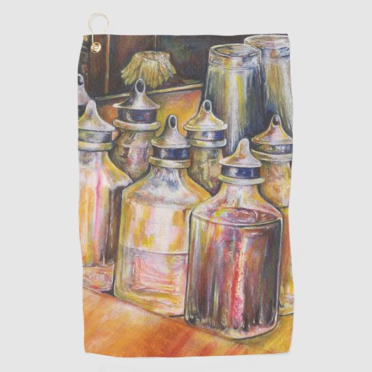 黄金の光の理想像 ゴルフタオル (正面)