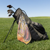 黄金の光の理想像 ゴルフタオル (グリーン)