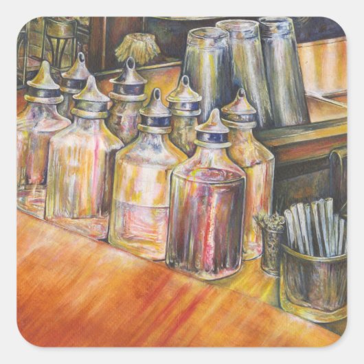 黄金の光の理想像 スクエアシール (正面)