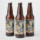 黄金の光の理想像 ビールラベル (ボトル)