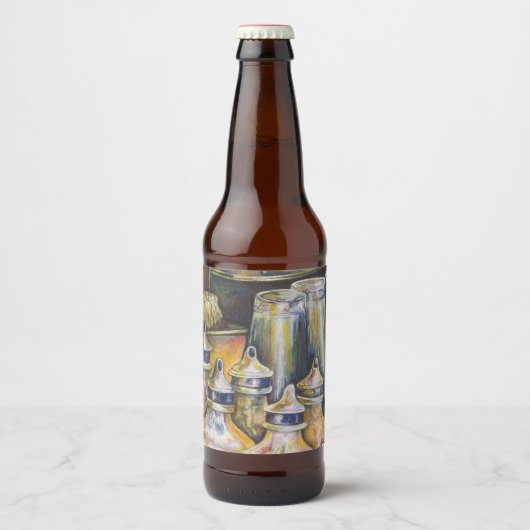 黄金の光の理想像 ビールラベル (正面)