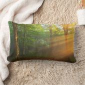 黄金の光の瞬間 ランバークッション (ブランケット)