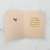 黄金の光を放つニワトリの年 シーズンカード (内部)