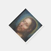 黄金の光背を持つイエス・キリスト スタンダードカクテルナプキン (角)