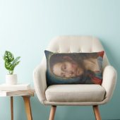 黄金の光背を持つイエス・キリスト ランバークッション (椅子)