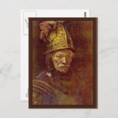 黄金の兜の男。 ポストカード (正面/裏面)