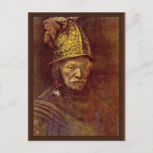 黄金の兜の男。 ポストカード (正面)