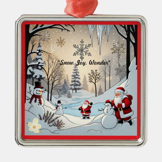 黄金の冬の夢 メタルオーナメント (正面)