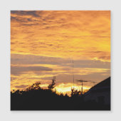黄金の凄い夕日 (正面)