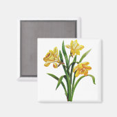 黄金の刺繍入りのダッフル マグネット (正面/裏面)