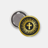 黄金の十字記号 マグネット (正面/裏面)