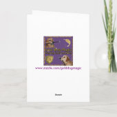 黄金の卵をため込むイースター シーズンカード (裏面)