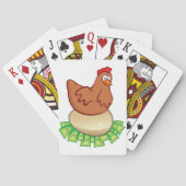 黄金の卵を抱えている鶏 トランプ (裏面)