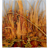 黄金の反射 シャワーカーテン (正面)