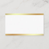 黄金の台本の書道の優雅でクリーンな平野 名刺 (裏面)