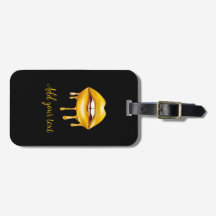 黄金の唇ガーリースタイリッシュ模様