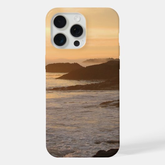 黄金の地平線の海の景色 iPhoneケース (裏面)