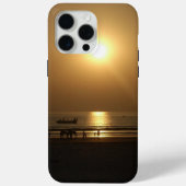 黄金の夏の夕焼け ビーチでのリフレクション Case-Mate iPhoneケース (裏面)