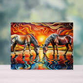 黄金の夕日 アクリルサイン (ニュートラル)